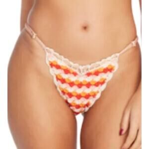 Capittana Melissa Orange Crochet Bikini Bottom M NWT